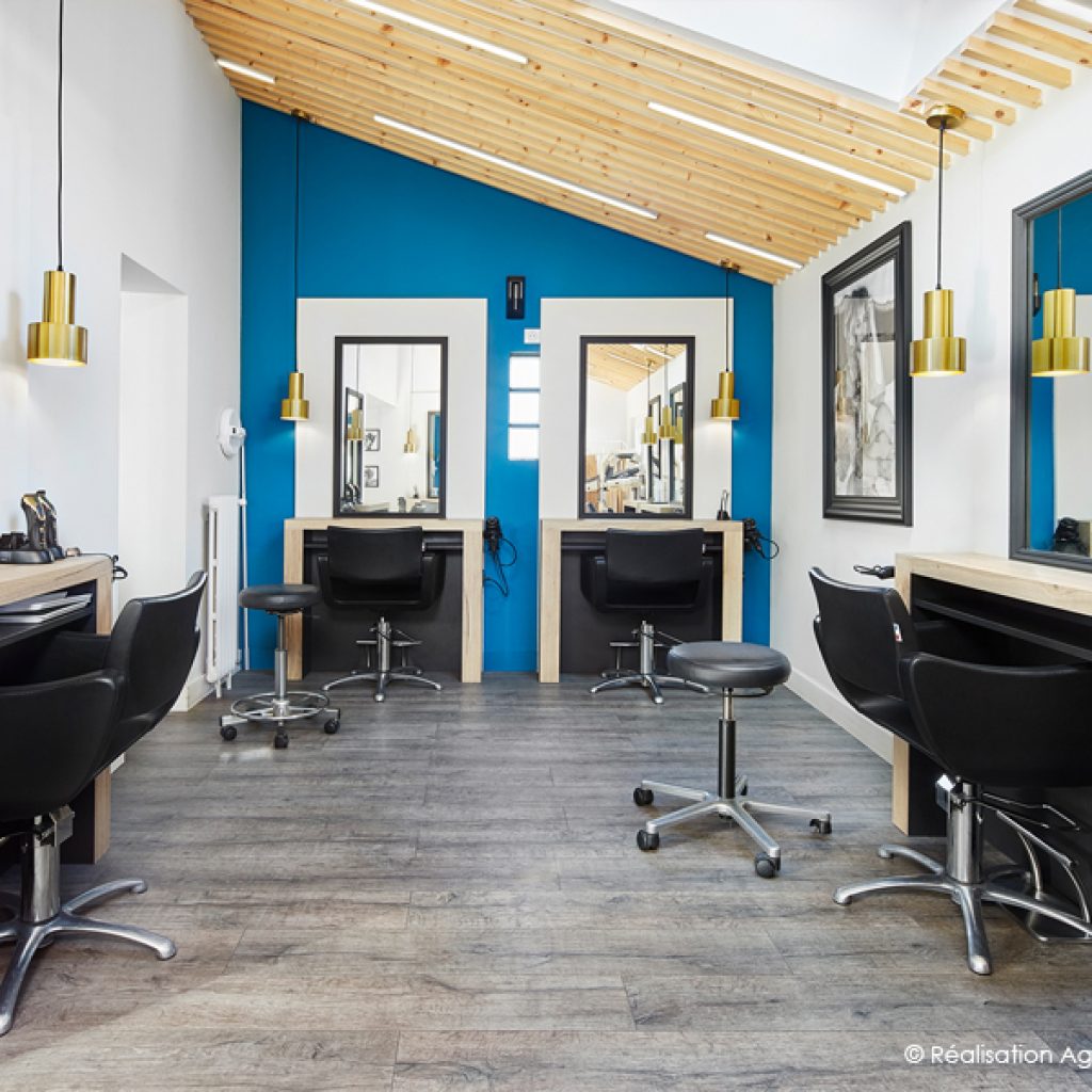 Rénovation & Décoration d’un salon de Coiffure à la Chapelle-sur-Erdre